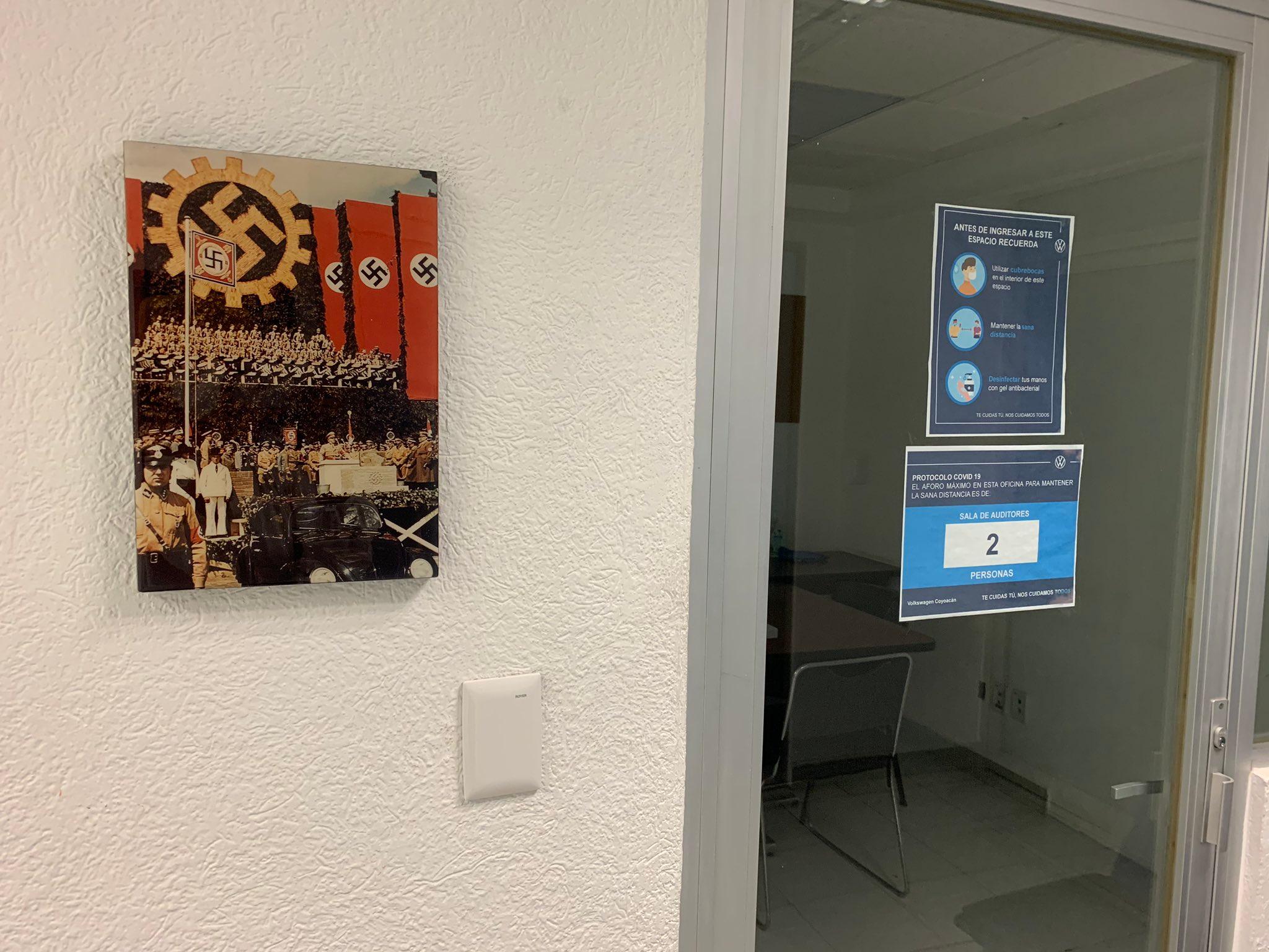 Volkswagen México rompe con concesionaria por cuadro con imágenes nazis