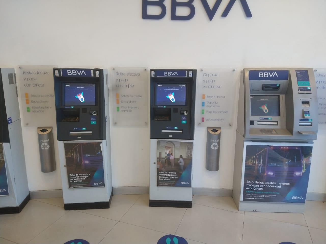 Cajeros de BBVA / tomada de Twitter