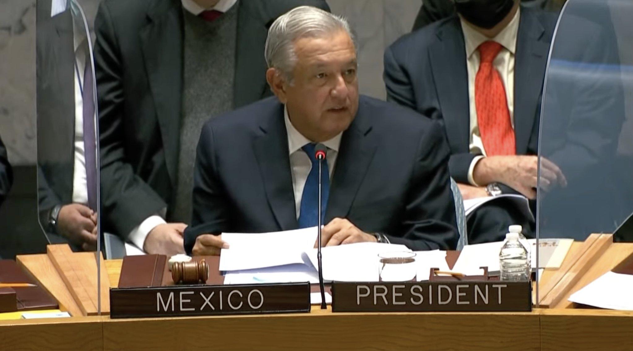 Andrés Manuel López Obrador en la ONU