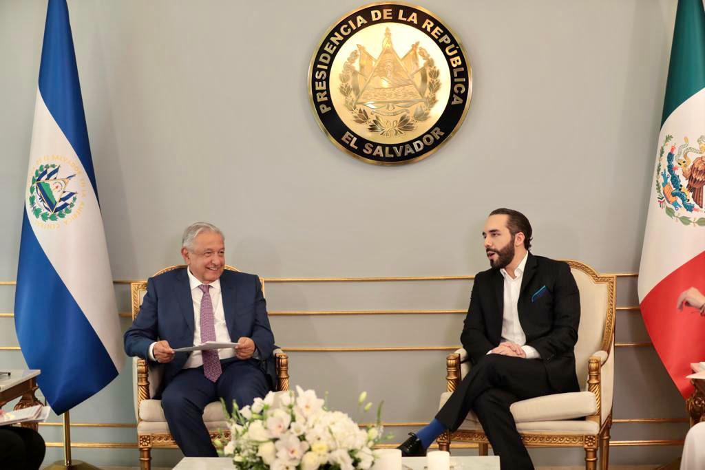 Andrés Manuel López Obrador y Nayib Bukele / @SRE_mx