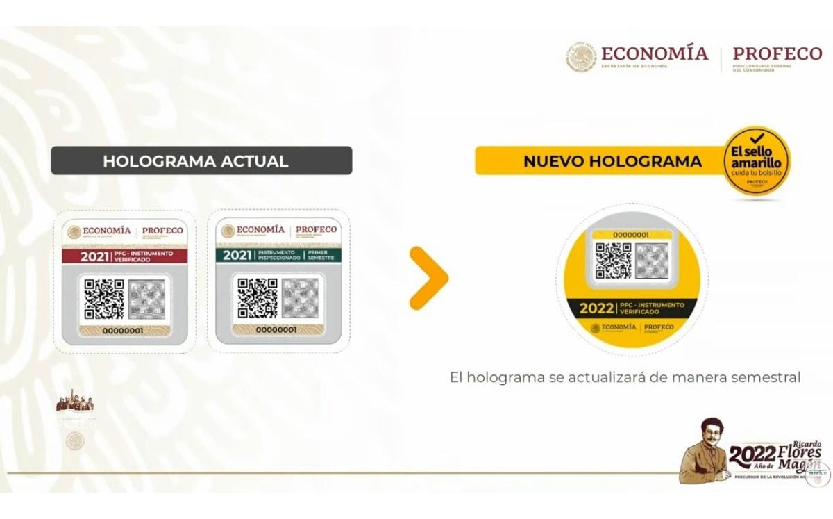 Holograma de Profeco "Sello Amarillo Cuida Tu Bolsillo"