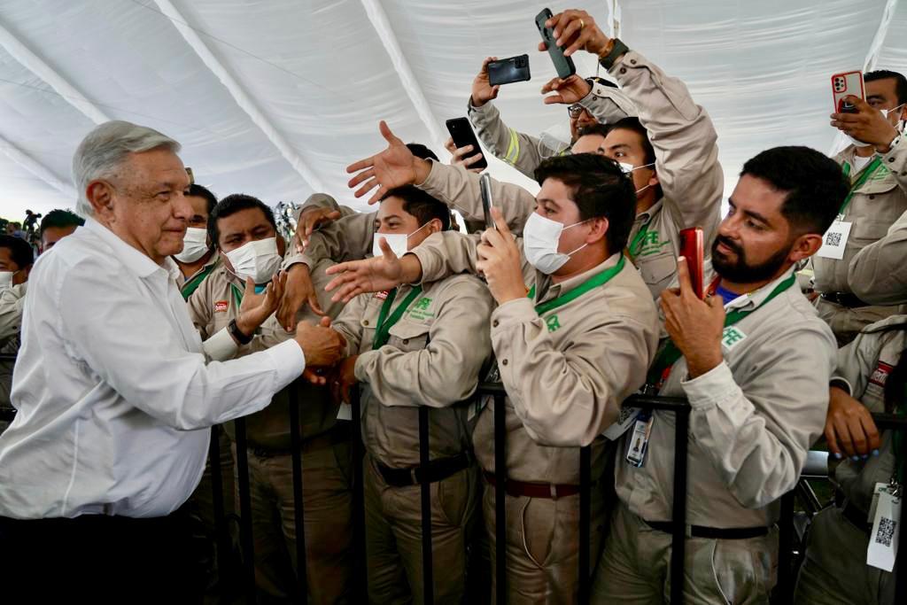 Reunión de AMLO con electricistas / Presidencia de la República