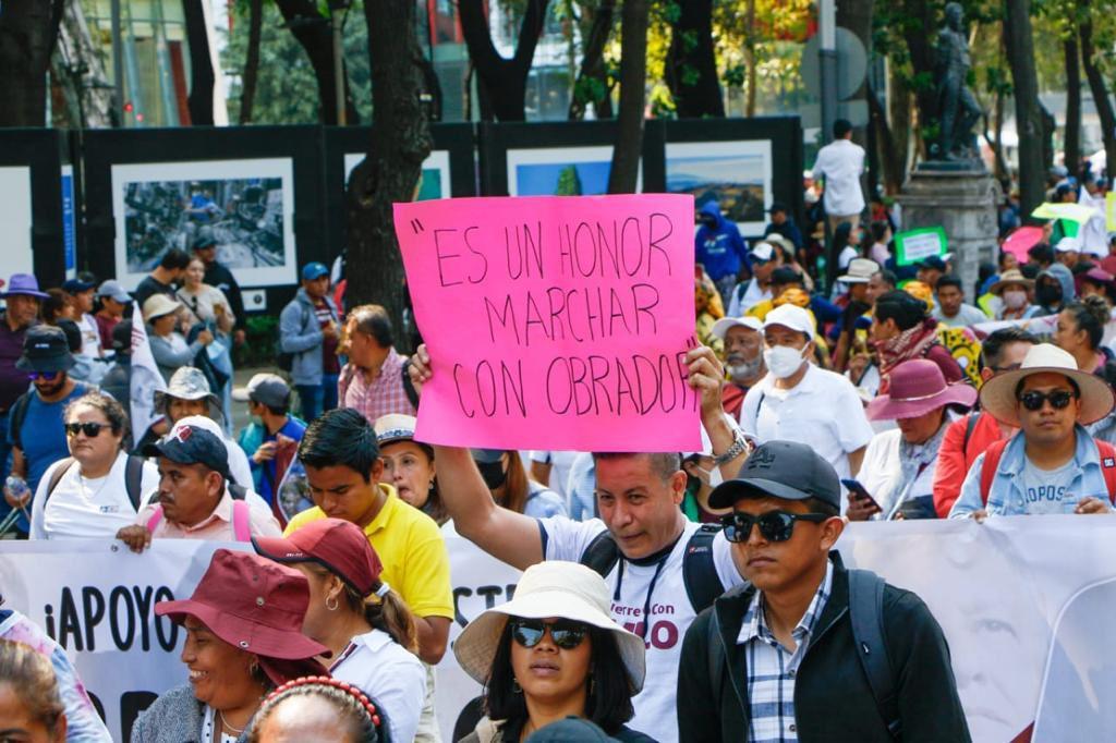 Marcha en apoyo de AMLO del 27 de noviembre de 2022 / @Claudiashein