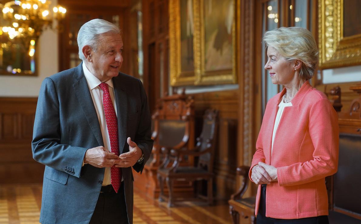 Andrés Manuel López Obrador y Ursula von der Leyen / @lopezobrador_