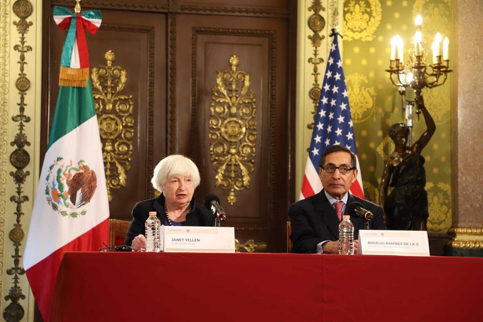 Janet Yellen y Rogelio Ramírez de la O / @Hacienda_Mexico