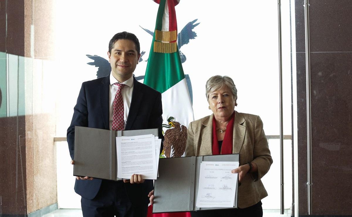 Antonio Martínez y Alicia Bárcena / @SATMX