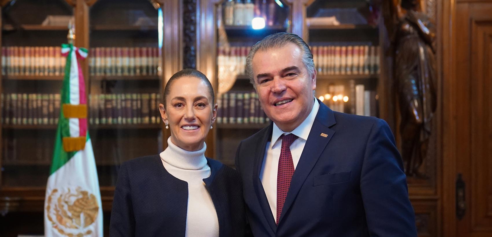 Claudia Sheinbaum y Francisco Cervantes /@Claudiashein