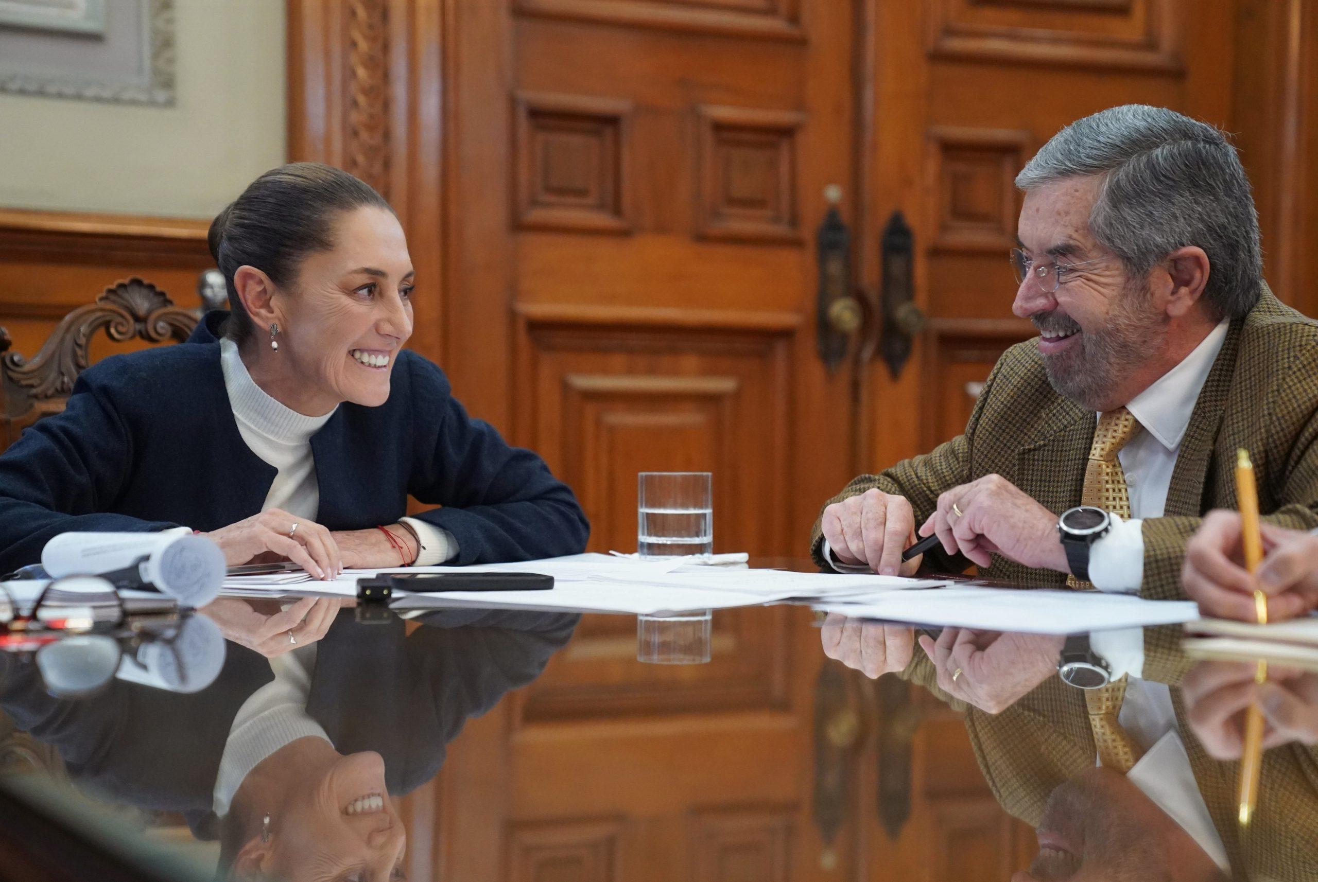 Claudia Sheinbaum y Juan Ramón de la Fuente / @Claudiashein