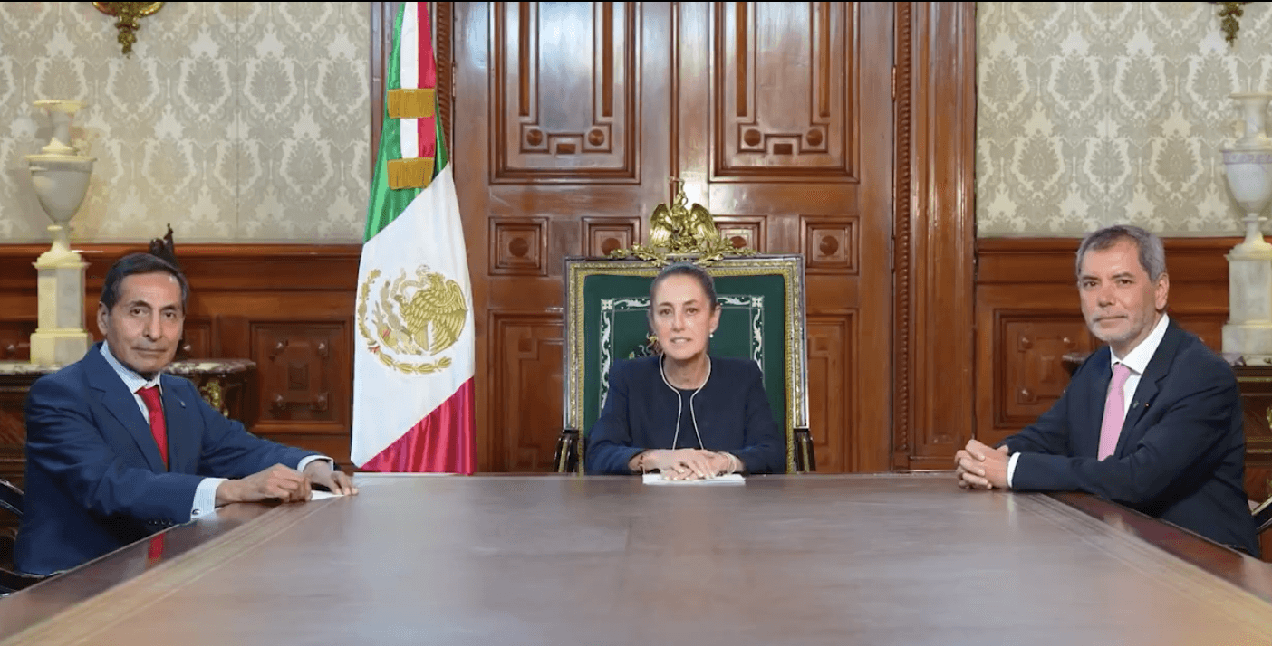 Rogelio Ramírez, Claudia Sheinbaum y Edgar Amador