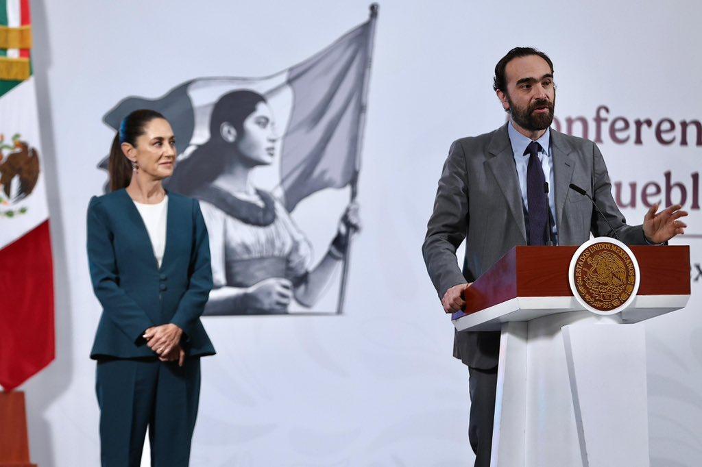 Claudia Sheinbaum y Adrián Lajous / @andreslajous