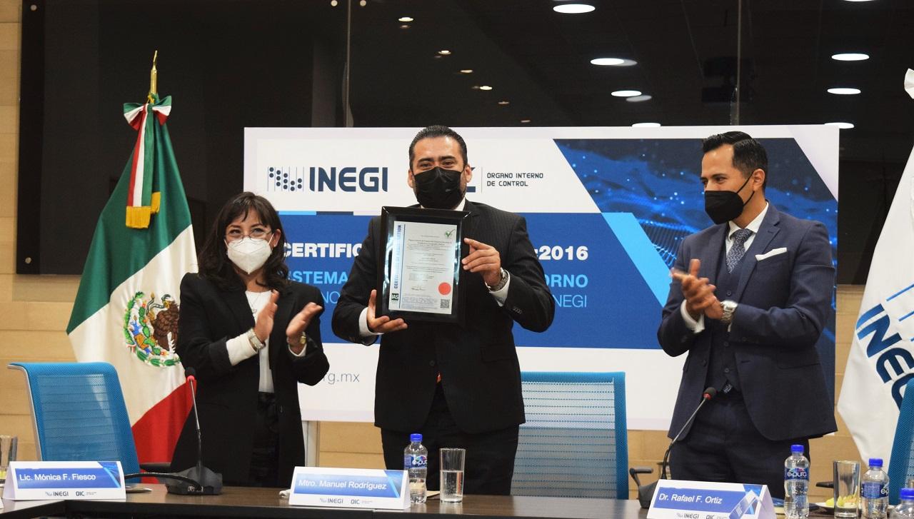 INEGI recibió el certificado ISO 37001:2016