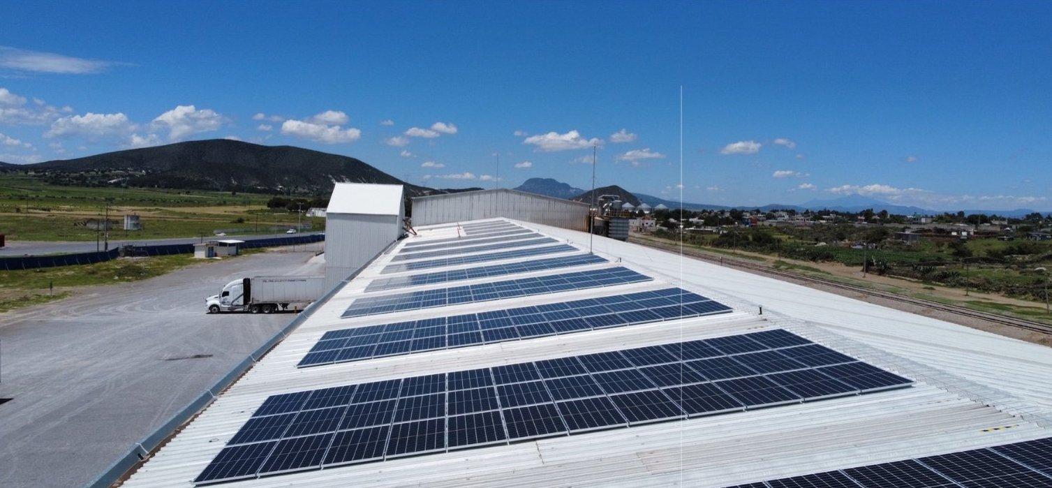 Huerto solar instalado por Iberdrola México