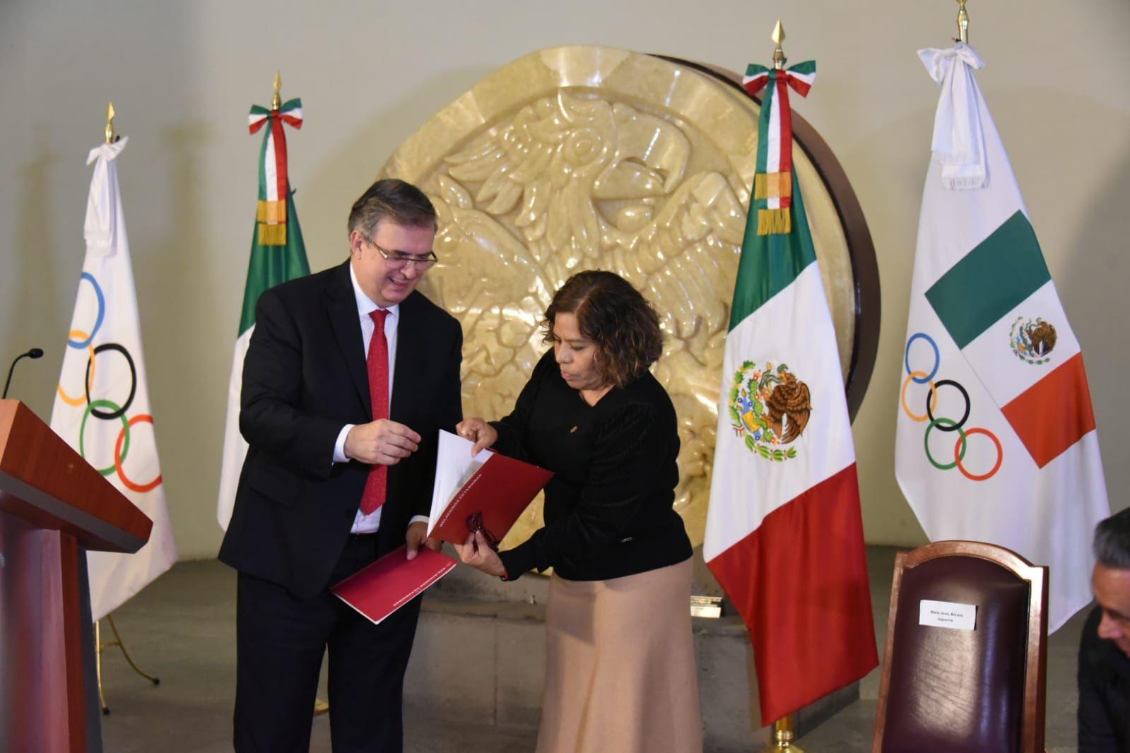 Marcelo Ebrard hace oficial la postulación de México para organizar una olimpiada / @SRE_mx